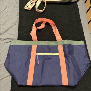PINK XL zipper tote bag